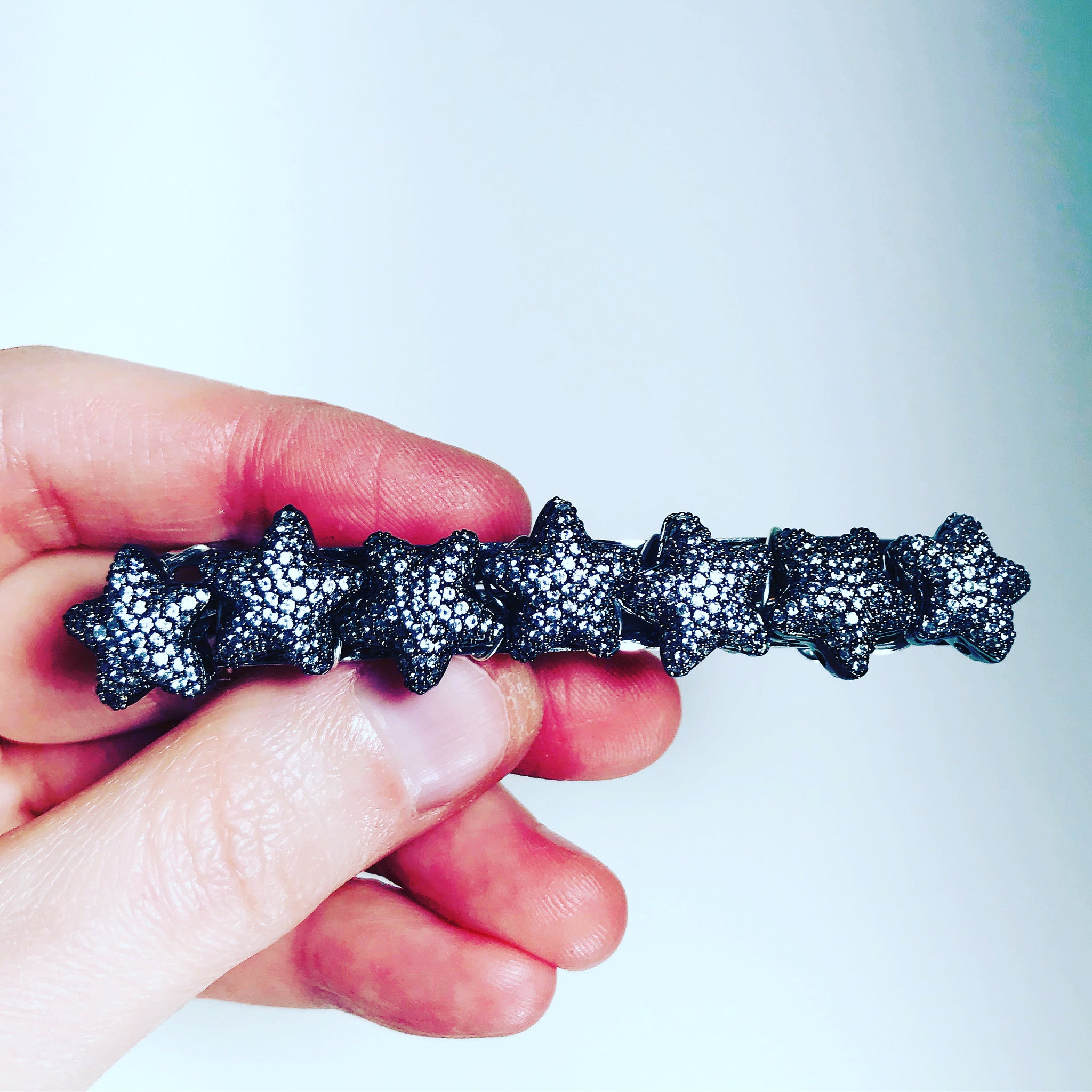Pave’ Crystal Stars Barrette