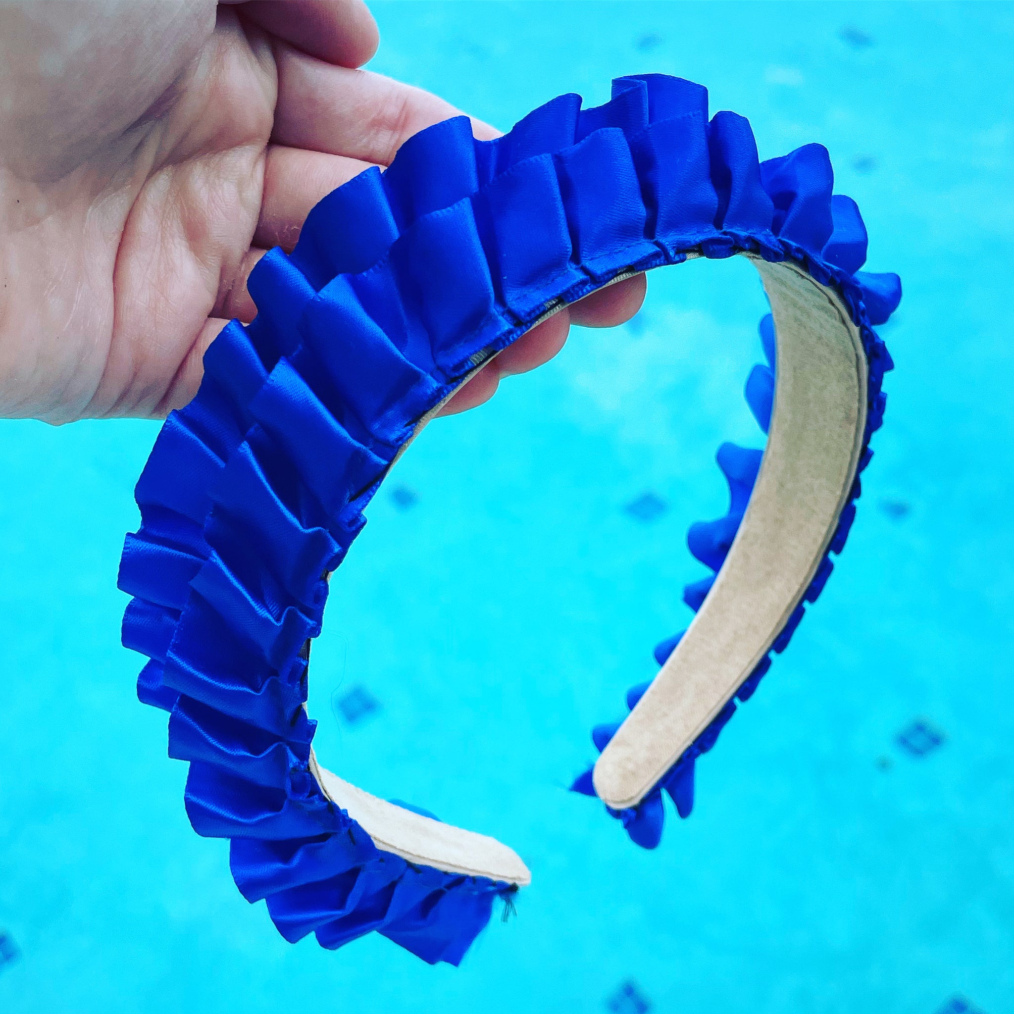 Satin Ruffle Crown