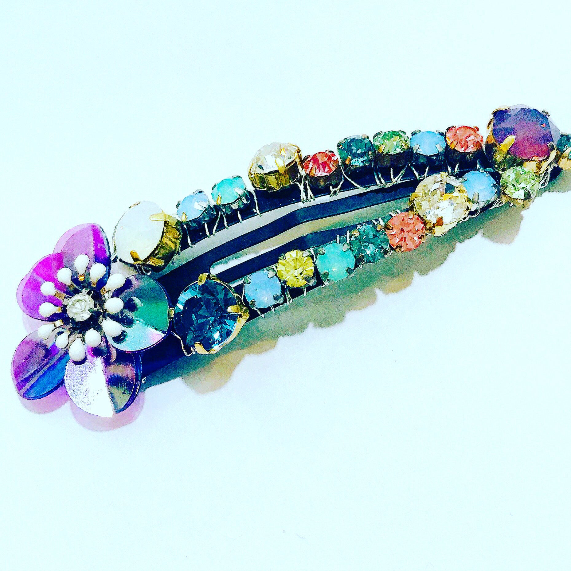 Swarovski Flower Snap Clip
