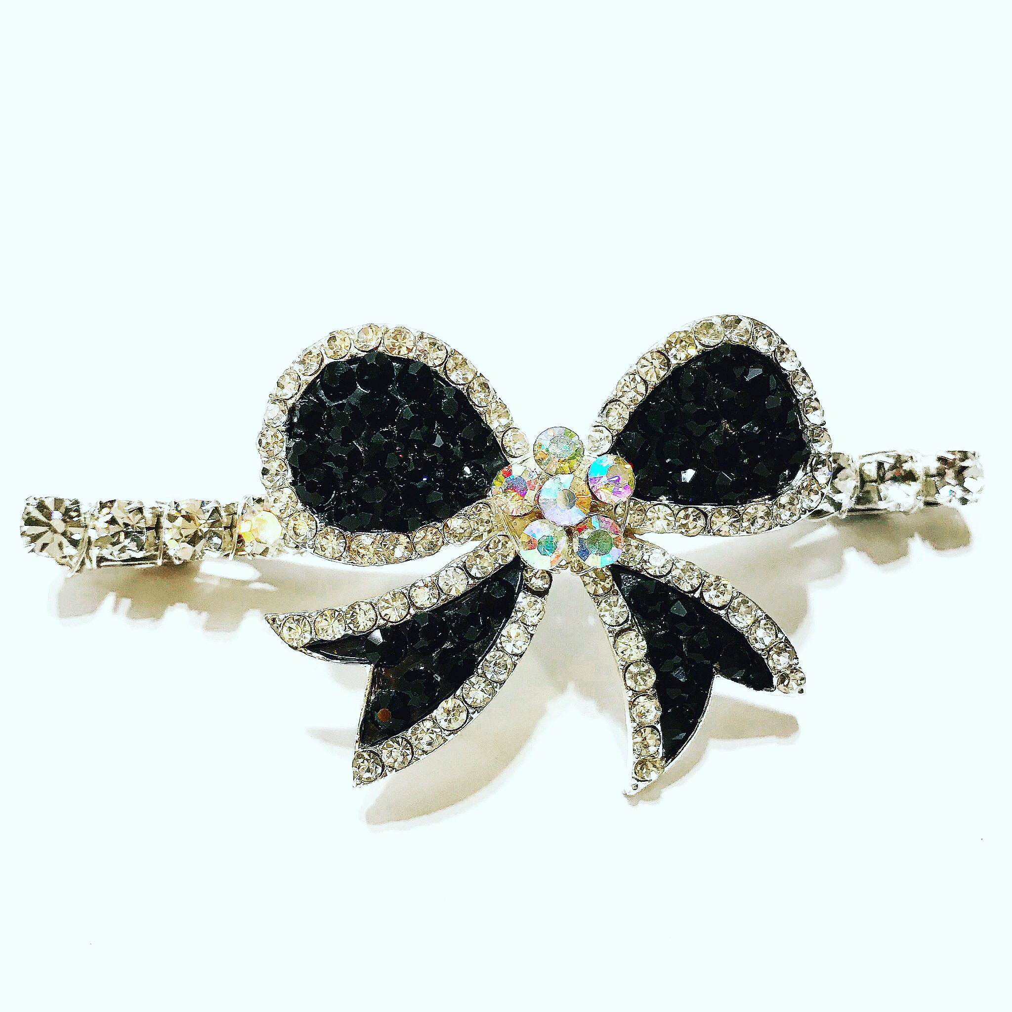 Crystal Bow French Barrette