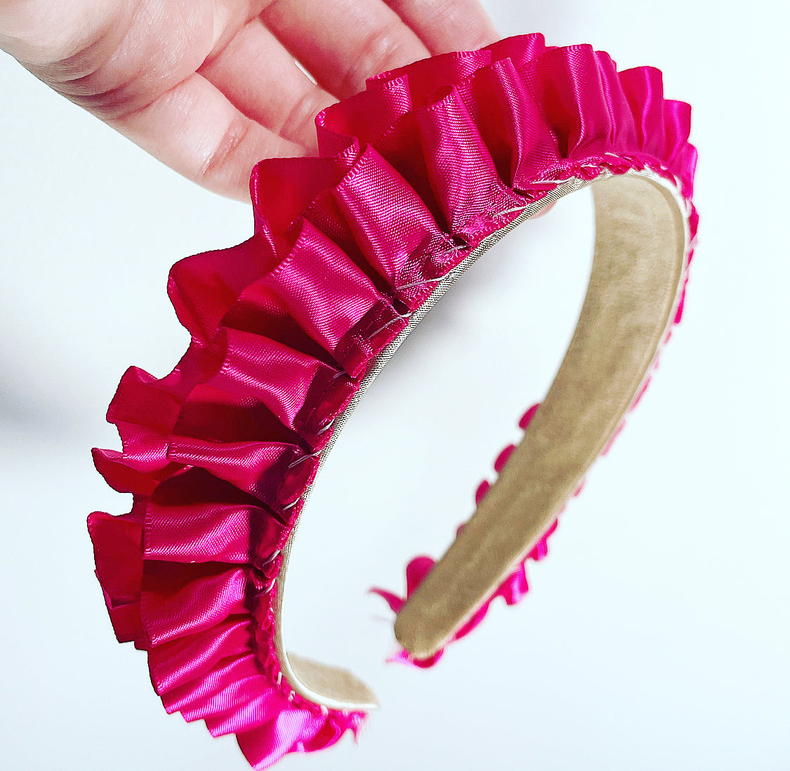 Satin Ruffle Crown