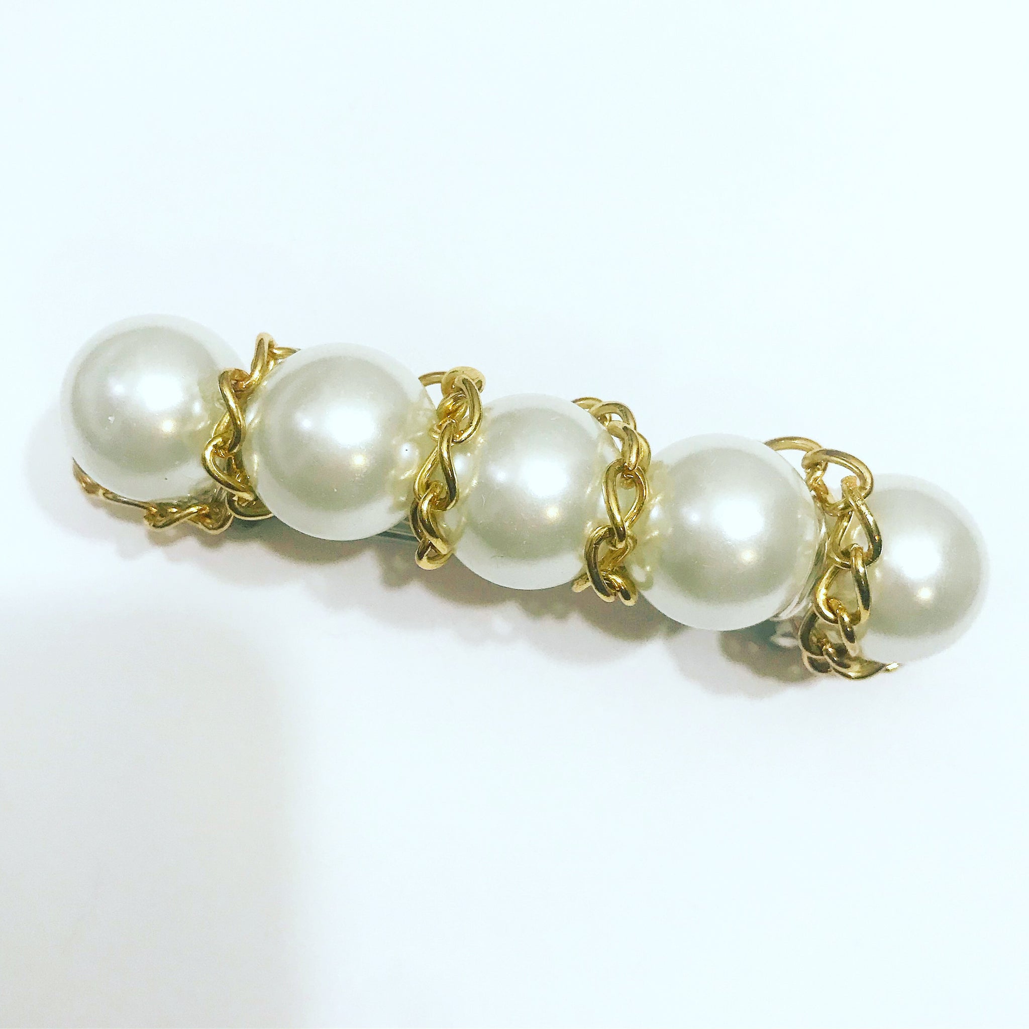 Chain Pearl Barrette