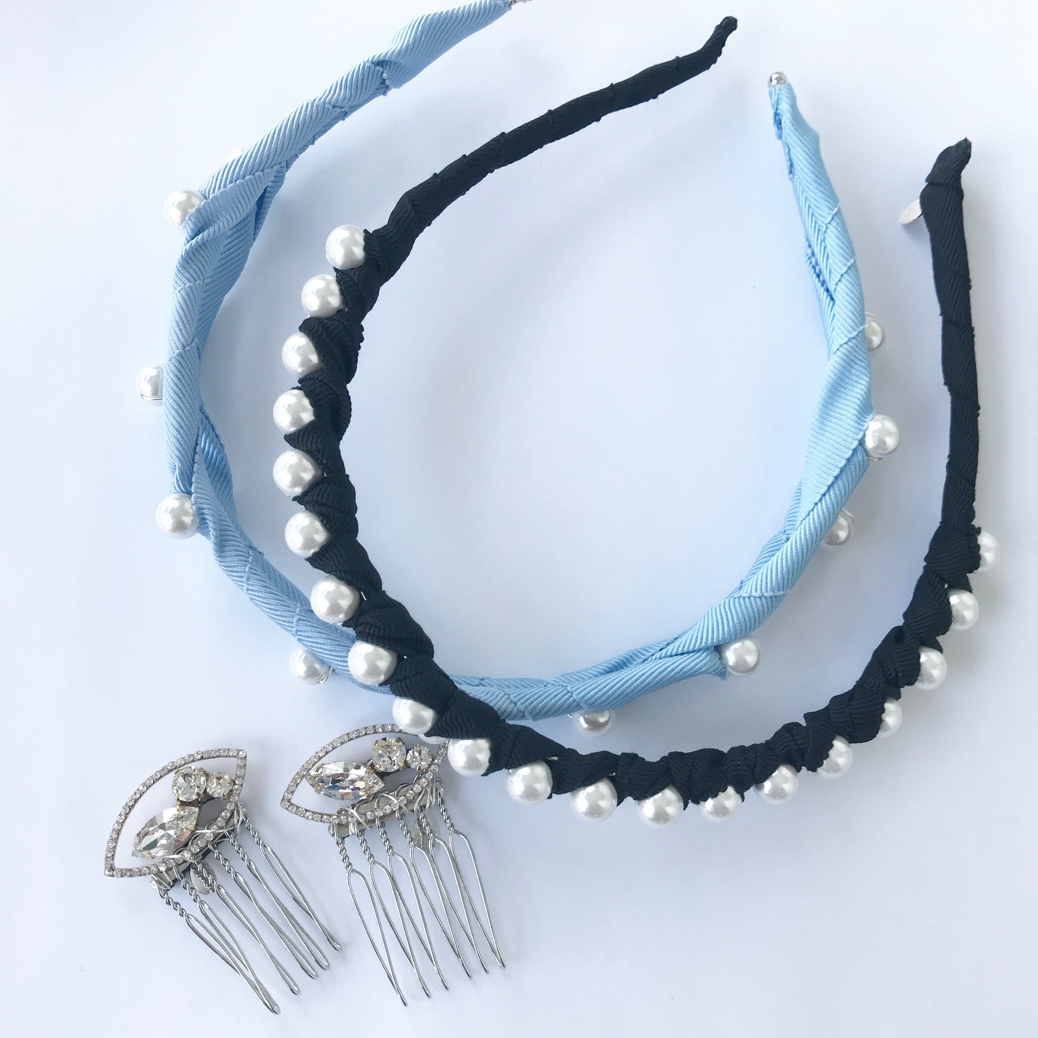 Grosgrain Pearl Crown