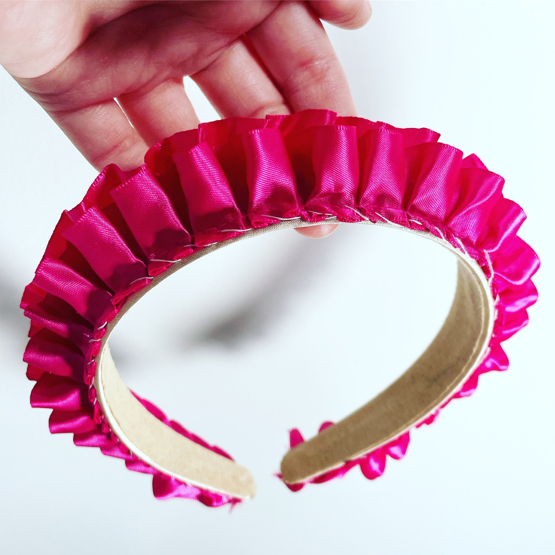 Satin Ruffle Crown