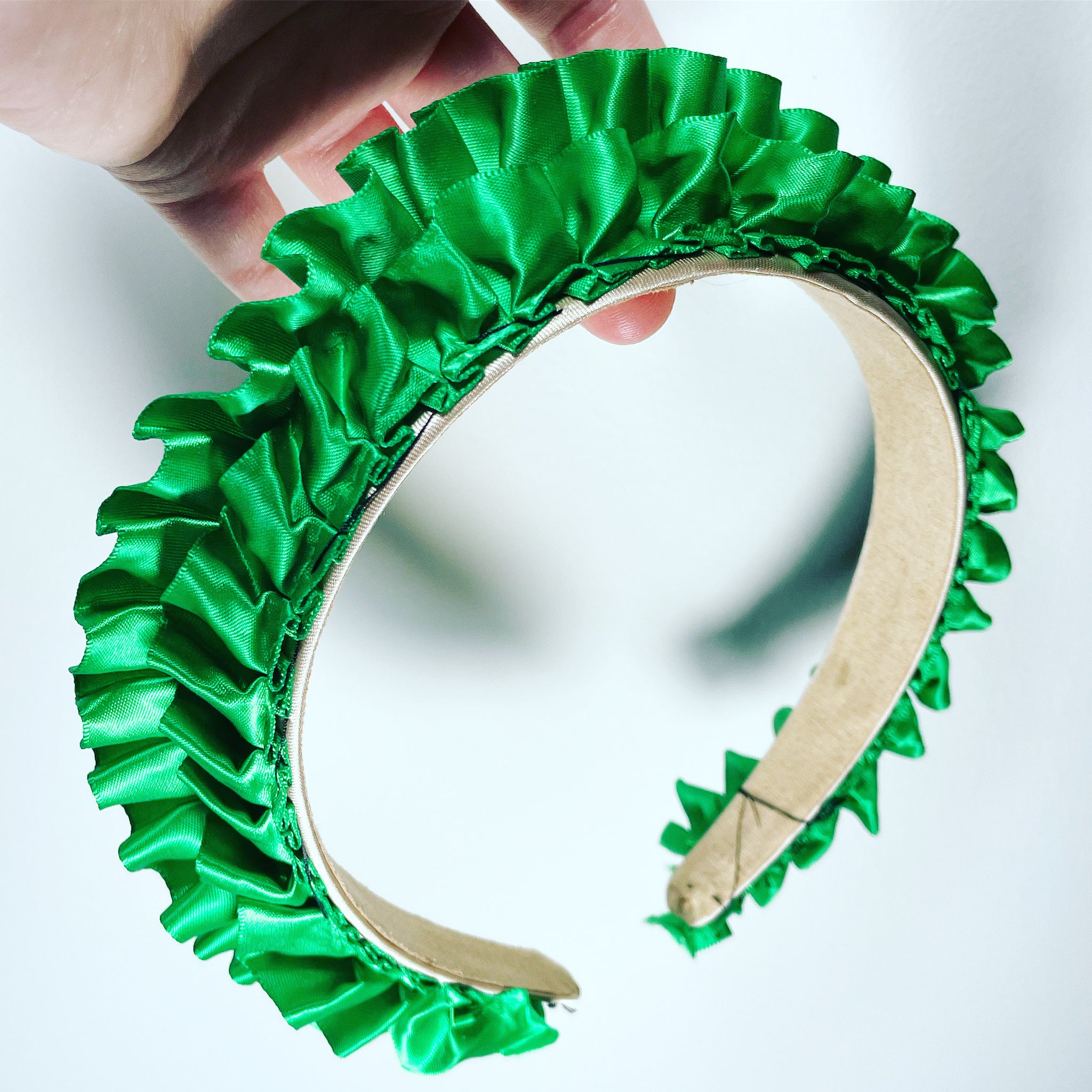 Satin Ruffle Crown