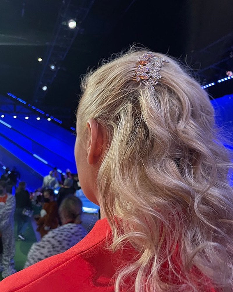 Crystal Butterfly Comb