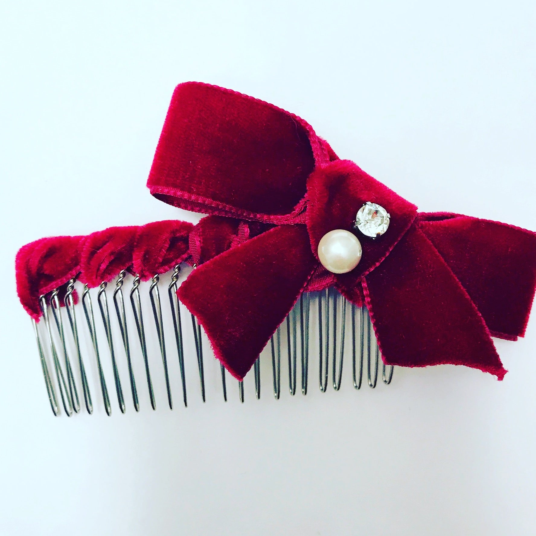 Velvet Bow Comb