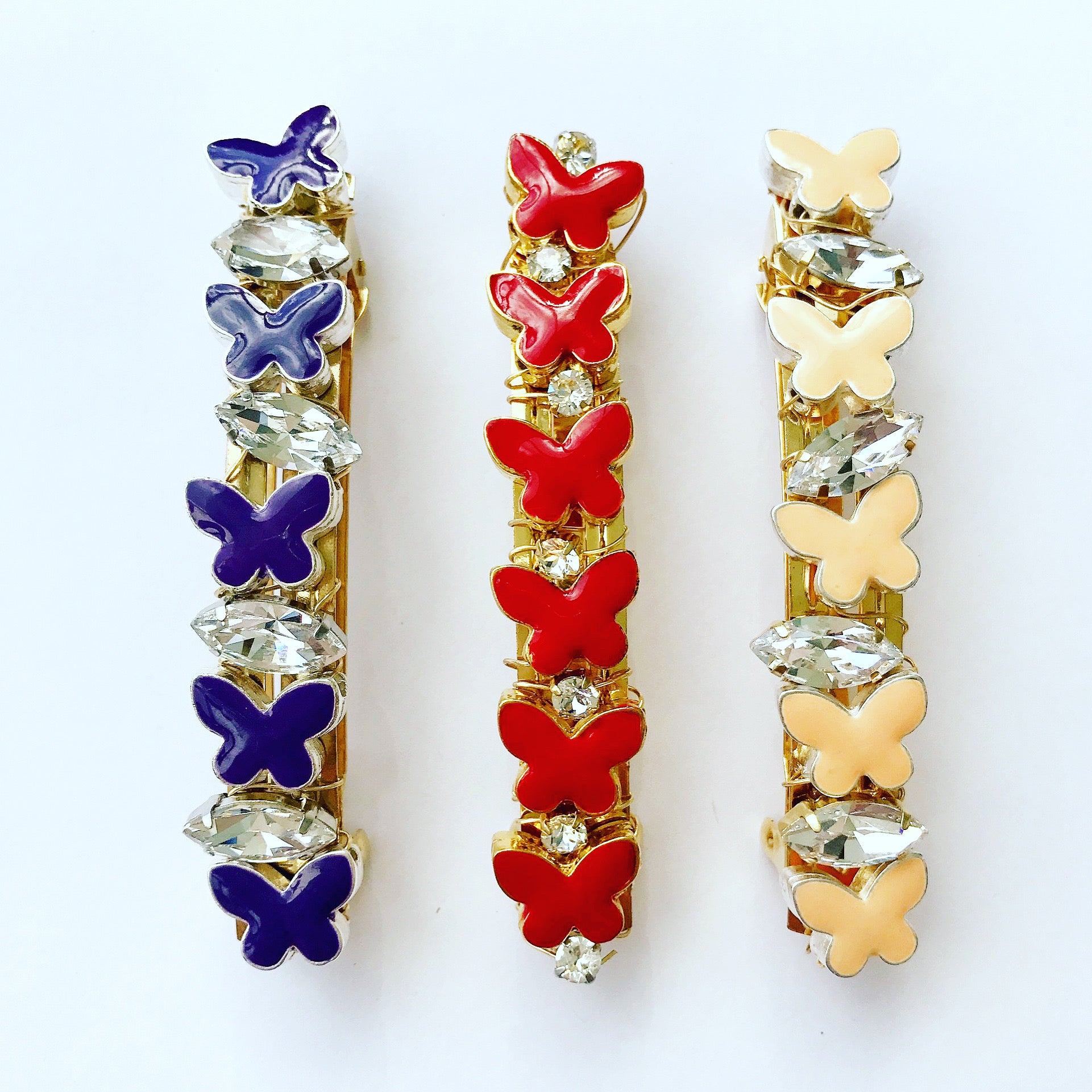 Swarovski Crystal Butterfly Barrette