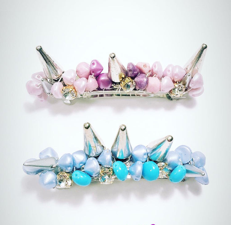 Pastel Ombré Spike Barrette