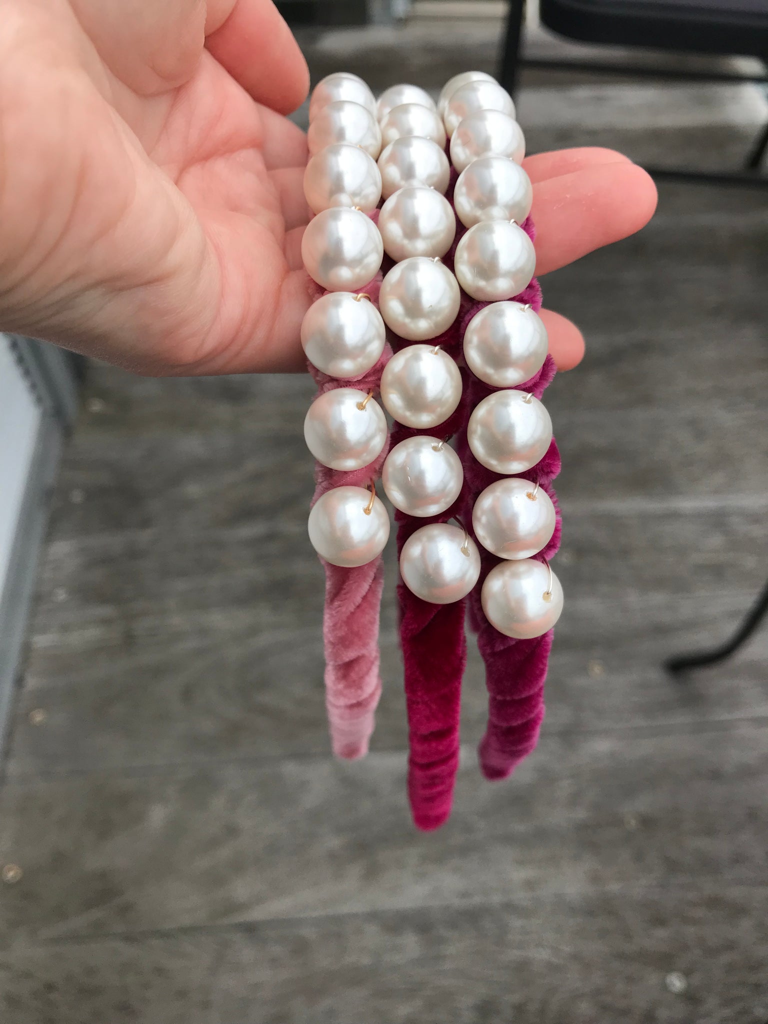 Velvet Pearls Crown
