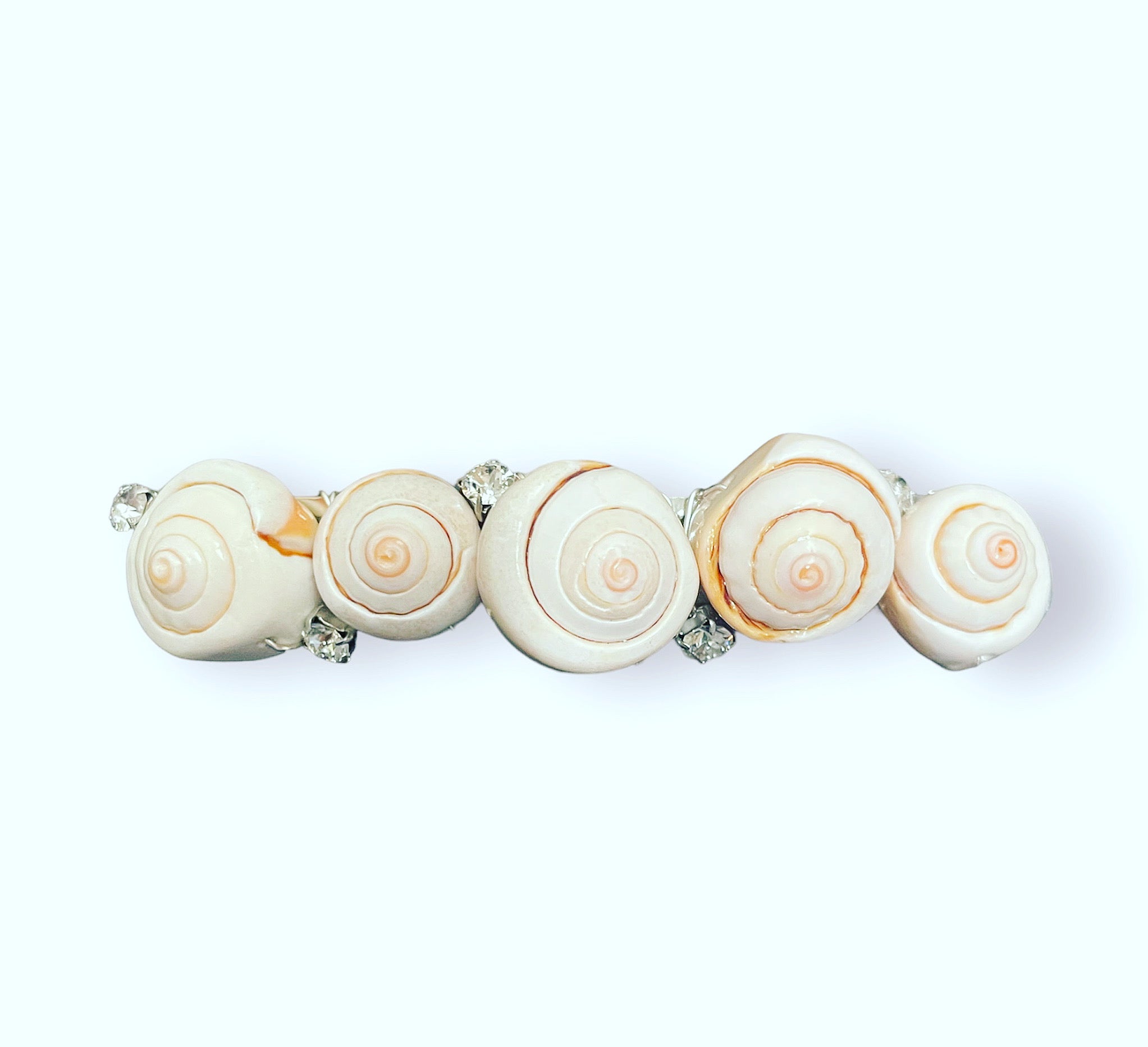 Crystal Spiral Shell Barrette