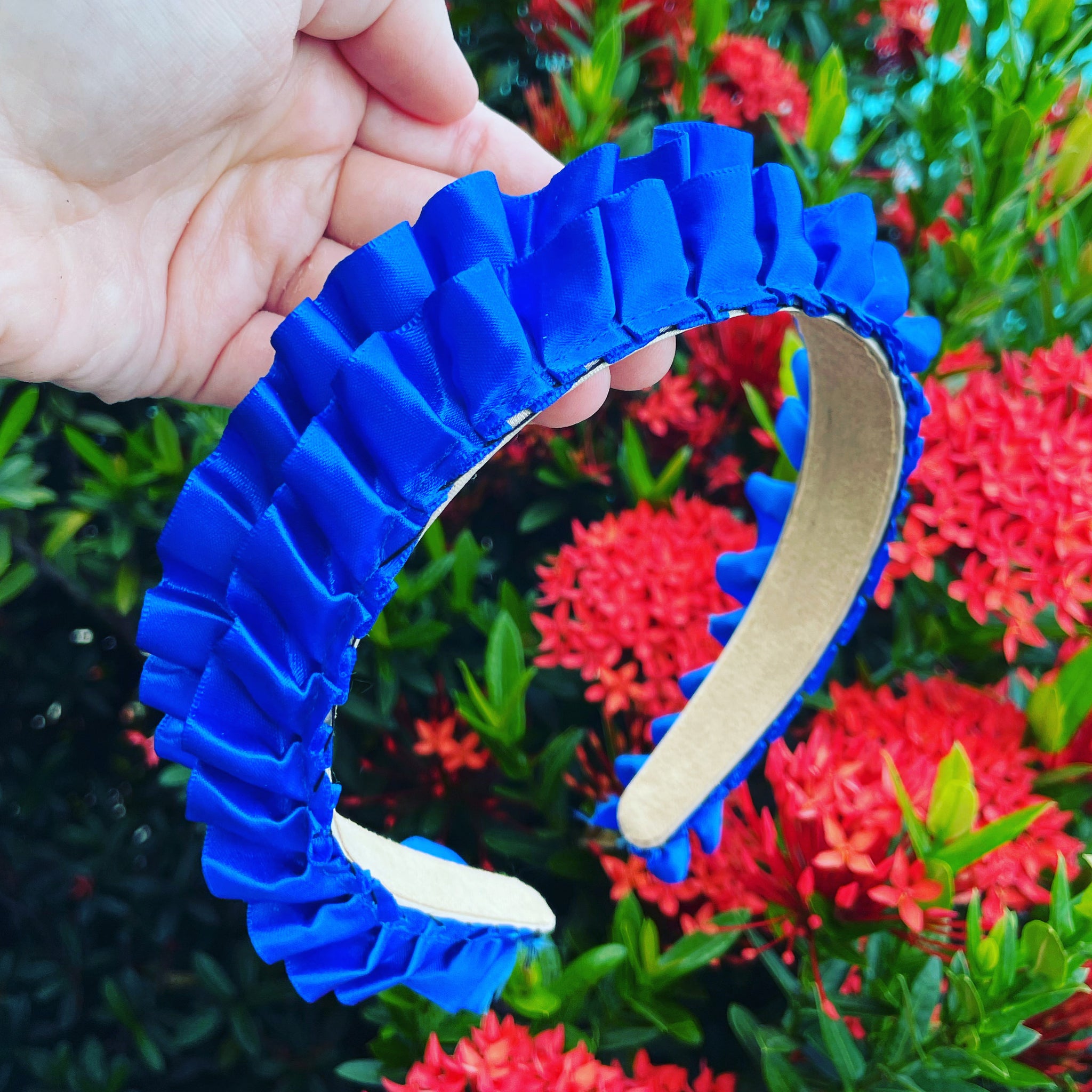 Satin Ruffle Crown