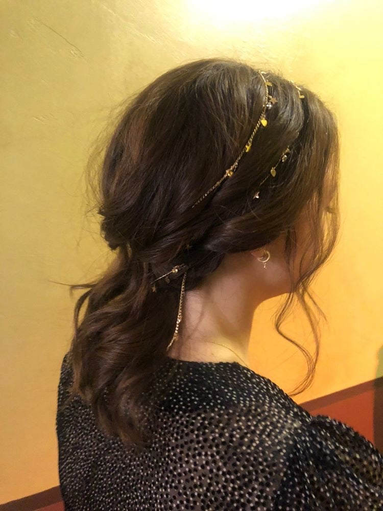 Celestial Crystal Hair Chain