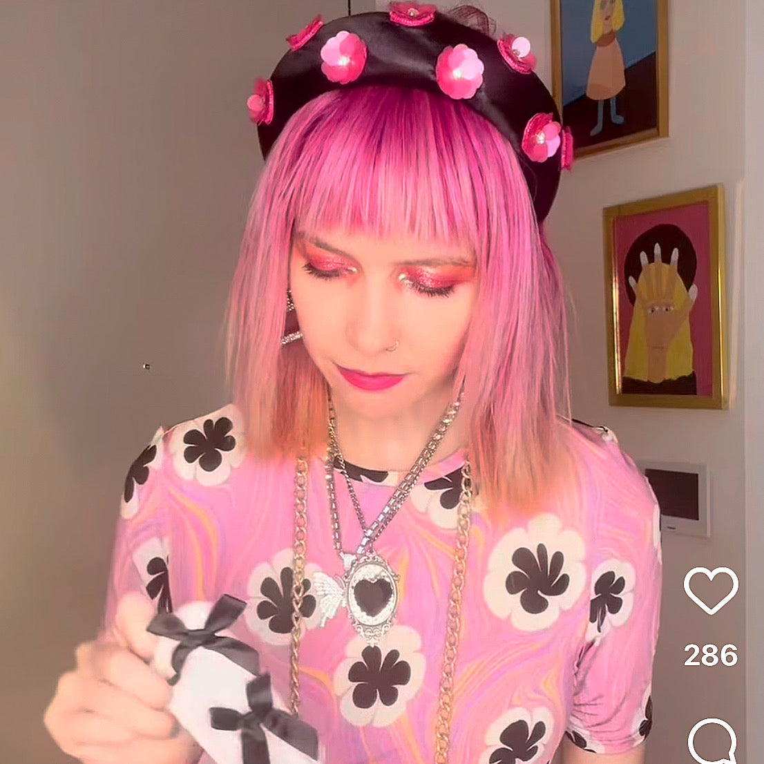 HETTIE x MOXIE Sequin Flower Padded Headband