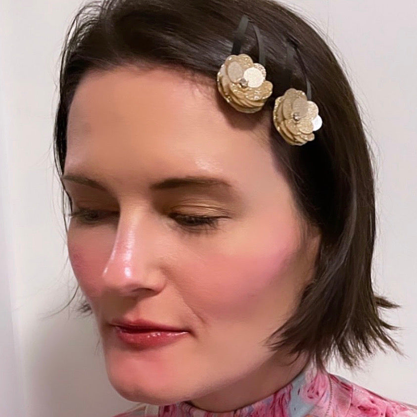 HETTIE x MOXIE Sequin Flower Snap Clip Set