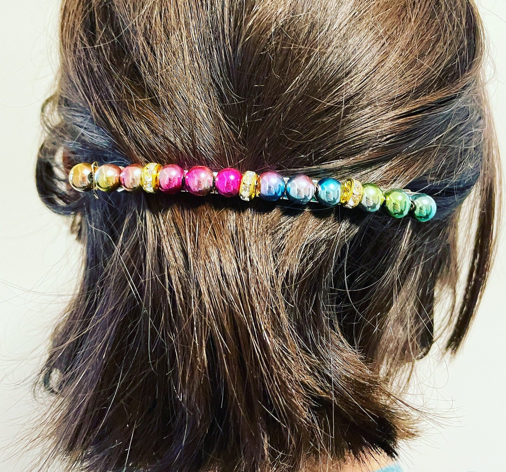 Gemstone Crystal Barrette