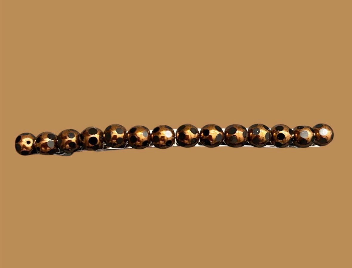 Polka Dot Studded Barrette