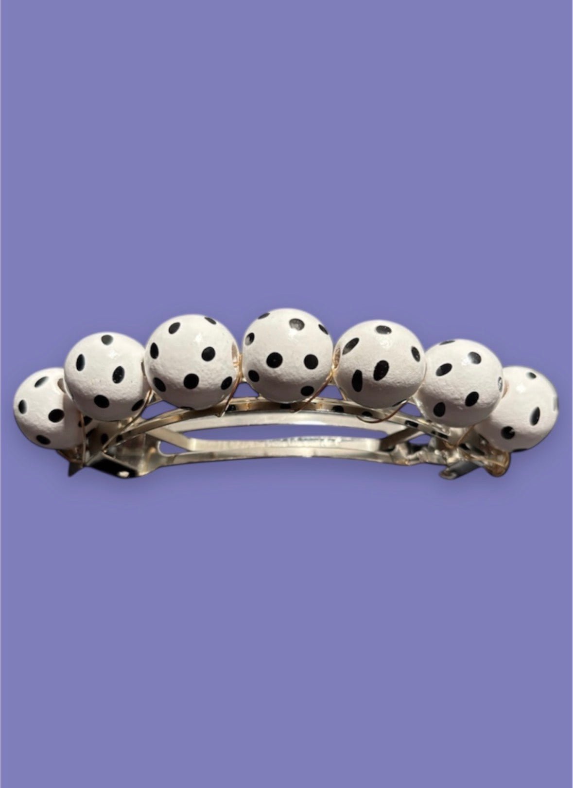 Polka Dot Cuff Barrette