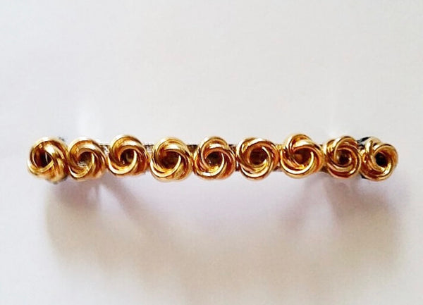 Gold Geometric French Barrette