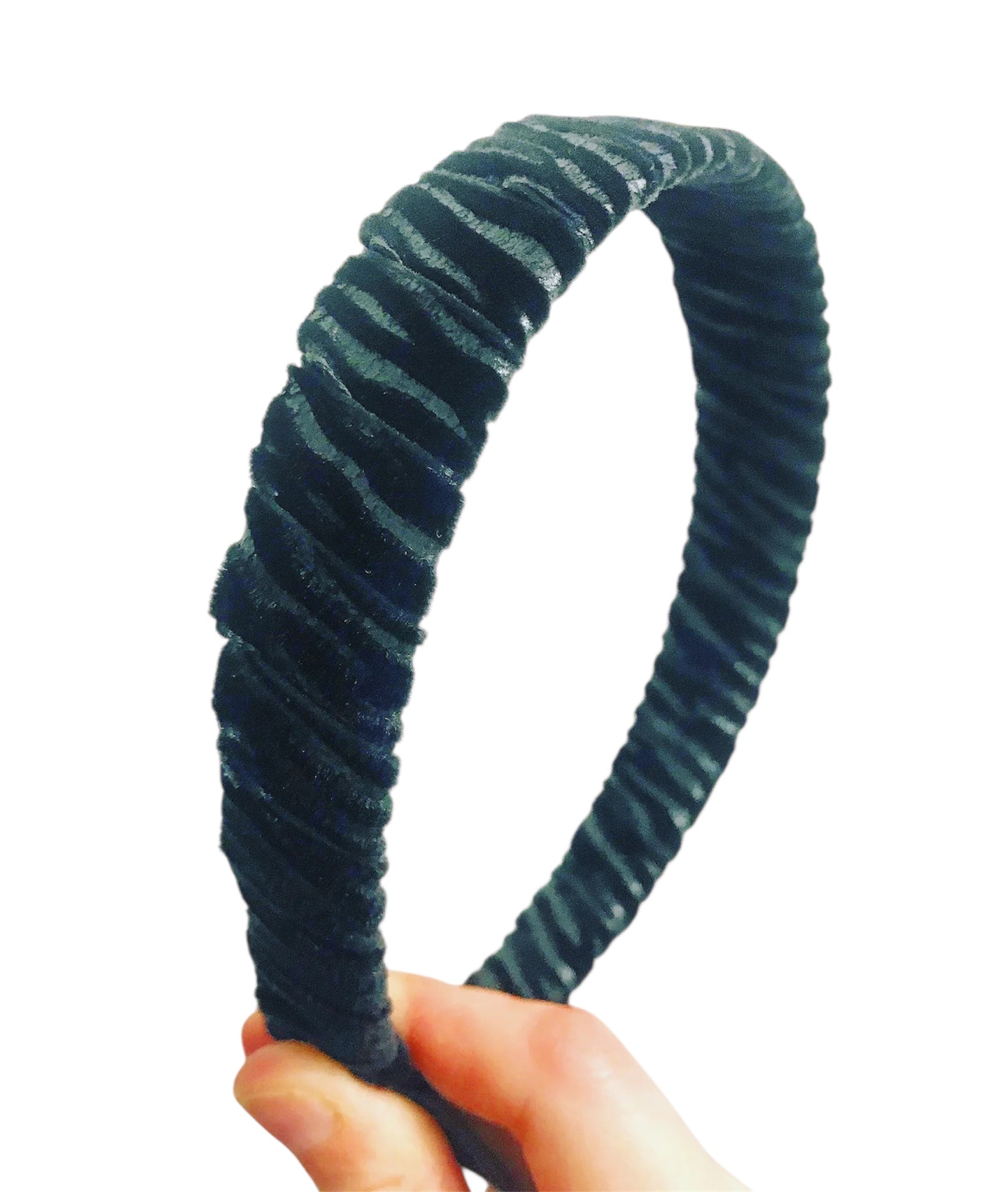 Zebra Print Velvet Headband
