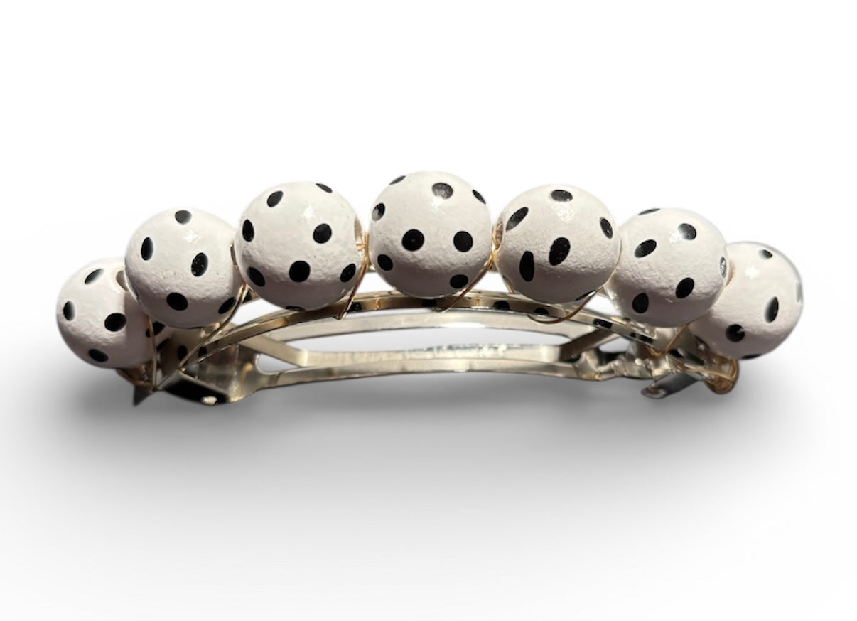 Polka Dot Cuff Barrette
