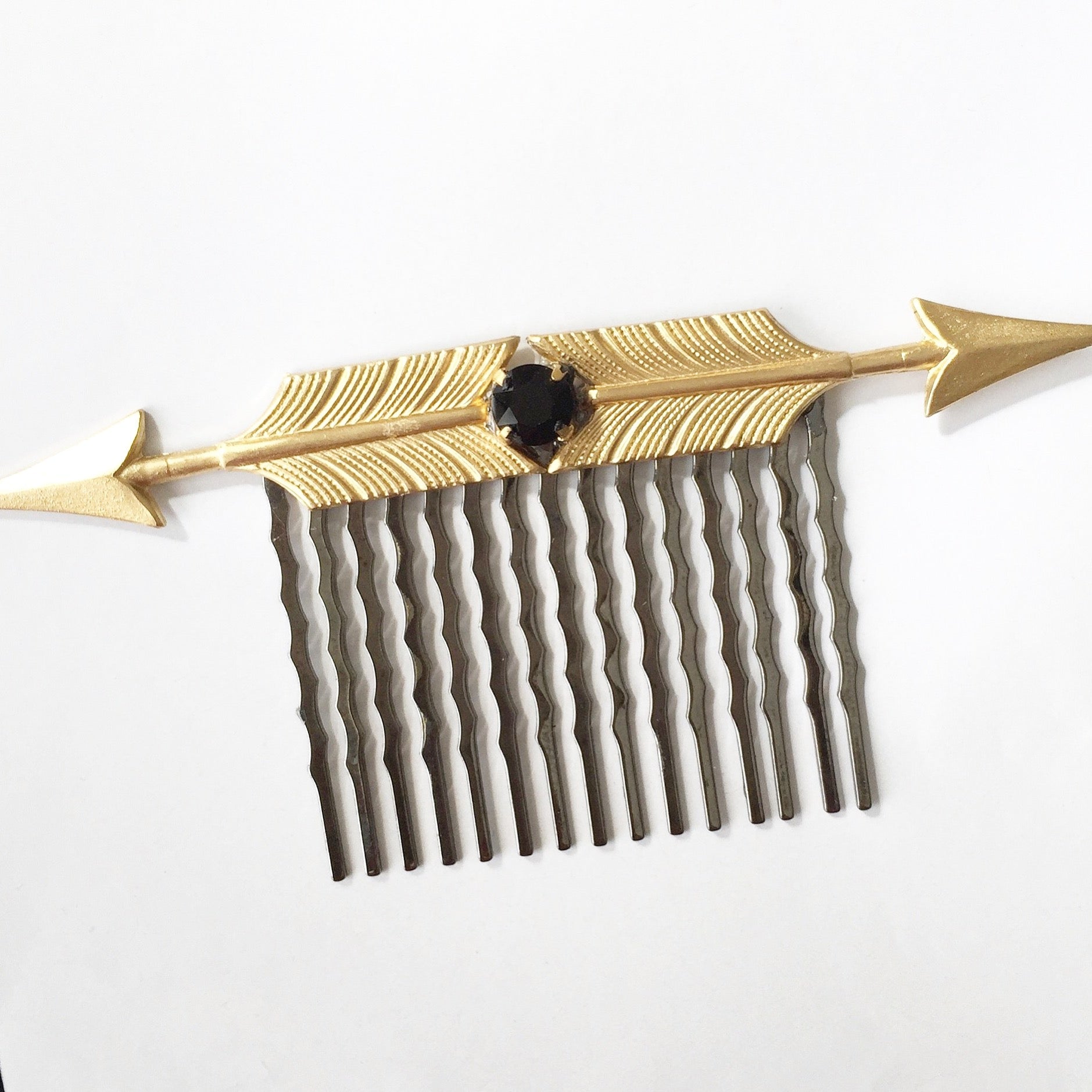 Arrow Crystal Hair Comb