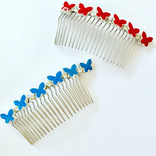 Butterfly Crystal Comb