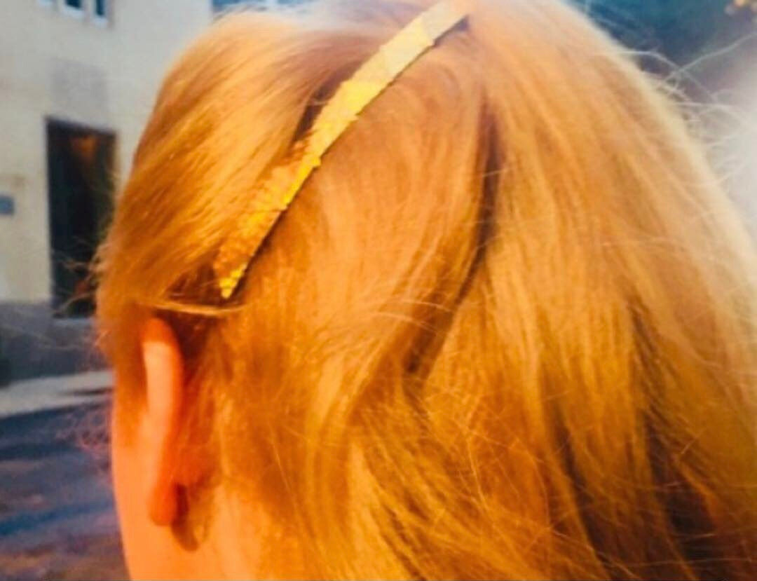 Gold Geometric French Barrette